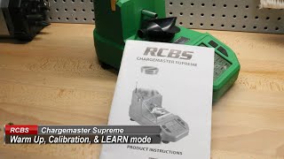 RCBS Chargemaster Supreme Warmup Calibration and LEARN mode [upl. by Ahselak281]