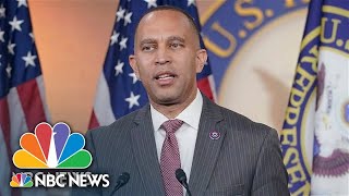 Watch Jeffries holds weekly press conference  NBC News [upl. by Tiraj]