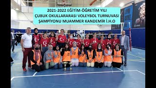 2021  2022 VOLEYBOL şampiyonu muammer kandemir iho [upl. by Inacana]