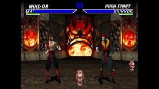 Psx  Mortal Kombat 4  Longplay All Endings [upl. by Akinod]