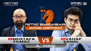 GM Mustafa Yılmaz vs GM Vahap Şanal  Retro Eyewear Satranç Şampiyonası [upl. by Duhl528]