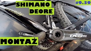 Jak ściągnąć i założyć korbę Shimano Deore lub Hollowtech II Serwis roweru [upl. by Anelet267]