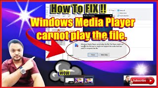 SOLVED Windows Media Player cannot play the file [upl. by Ener]