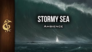 Stormy Sea  Thunder Intense RPG Ambience  3 Hours [upl. by Trinidad822]