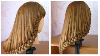 Coiffure simple cheveux mi long  long ♡ Tuto coiffure avec tresse ♡ facile à faire [upl. by Mackintosh]