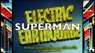 Superman vs the Madmans Earthquake Machine Electric Earthquake 1942 [upl. by Hakilam]