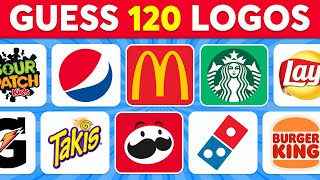 Guess the Logo in 3 Seconds  120 Famous Logos Food amp Drink 🍔🥤 Logo Quiz 2024 [upl. by Ayhtnic]