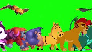 animal running green screen stampede green screen animals stampede crossover jungle animal 🐅 [upl. by Nagle]