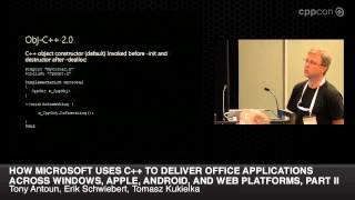 CppCon 2014 Zaika Antoun quotMicrosoft w C to Deliver Office Across Different Platforms Part IIquot [upl. by Yeroc]