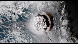 Tonga volcano erupts like a bomb [upl. by Cannon]