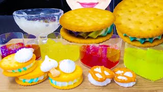 ASMR POPPING BOBA amp TAPIOCA PEARL amp MERINGUE COOKIES 팝핑보바 amp 타피오카펄 amp 머랭쿠키 먹방 EATING SOUND [upl. by Donna148]