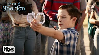 Sheldon Fights Jason Davies With His Slingshot Clip  Young Sheldon  TBS [upl. by Nibbor758]