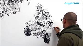 김정기 Kim Jung gi Drawing show in 포항 [upl. by Mordecai]