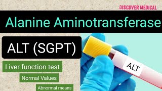 ALT  Alanine Aminotransferase  Liver function test [upl. by Ihsar]