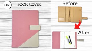 DIY  How to Make a Book Cover  Renew Book Cover from Old Book Cover  Deemarcysewing [upl. by Aeuhsoj546]