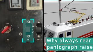 Why always rear pantograph touch with OHE Explaining the pantographs mystery [upl. by Earezed516]