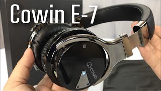 Cowin E7 Active Noise Cancelling Wireless Bluetooth Overear Stereo Headphones Review [upl. by Letnuahc]