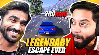 GTA RP Amazing Police Escape ft Shreeman Legend [upl. by Onirefez]