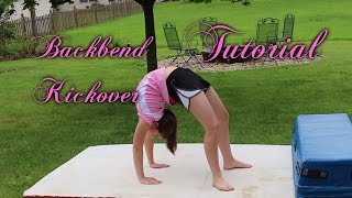 Beginner Gymnastics Backbend Kickover Tutorial [upl. by Gran708]