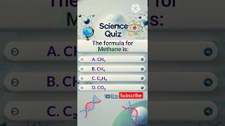 Formula Of Methane 🧪 Science Quiz  Padhai  shorts facts viralshorts [upl. by Smaoht]