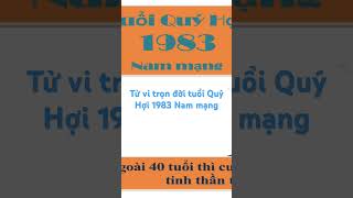 Tử vi trọn đời tuổi Quý Hợi 1983 Nam mạng [upl. by Digdirb]