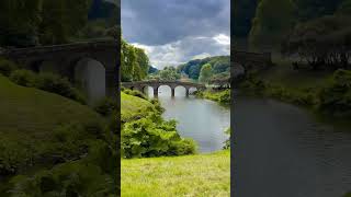 The Palladian Bridge at Stourhead Wiltshire stourhead stourheadgardens palladianbridge shorts [upl. by Alleira556]