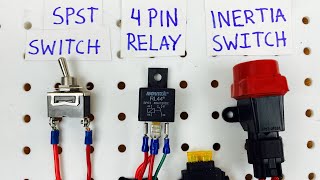 Fuel Pump Inertia Switch Wiring for Beginners With a Relay  WiringRescue [upl. by Eltrym215]