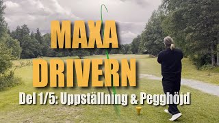 Maxa Drivern del 15 Uppställning bollplacering amp peghöjd [upl. by Mallorie185]