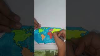 World map drawing [upl. by Jain261]