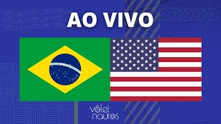 BRASIL 3 X 1 ESTADOS UNIDOS  Vôlei Feminino  Liga das Nações VNL AO VIVO [upl. by Theresita511]