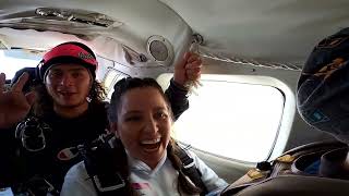 Christina Robles  Tandem Skydive at Skydive Indianapolis [upl. by Ennairod]