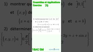 Exercice 73 Ensembles et Applications 1SM [upl. by Nylecoj]