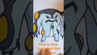 How to draw Cannonbolt from Ben 10 Aliens ben10 funtimekidsclub [upl. by Liag118]