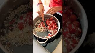 RISOTTO DE TOMATE CON SALCHICHÓN JOSELITO Y BURRATA [upl. by Gnem222]