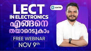 How to Prepare for Lect in Electronics Exam Free Webinar on November 9  830 PM [upl. by Ecinnaj]