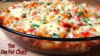 Cheesy Bacon Pasta Bake  One Pot Chef [upl. by Etnoled]