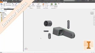 Inventor 101 Placing and Orienting Parts in an Assembly [upl. by Htilil]