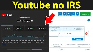 Como declarar o dinheiro recebido do Youtube na declaração do IRS em Portugal [upl. by Lock]