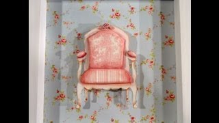 Decoupage  Cuadros con sillones  mdf  fibrofacil  porcelana fria [upl. by Ponzo]