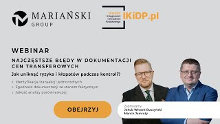 CENY TRANSFEROWE  NAJCZĘSTSZE BŁĘDY W DOKUMENTACJI tp ceny transferowe [upl. by Wenona]