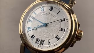 Breguet Marine Big Date 5817BA129V8 Breguet Watch Review [upl. by Leaffar]