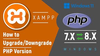 How to Upgrade or Downgrade PHP Version in XAMPPWindows  Multiple PHP on XAMPP  in HindiUrdu [upl. by Isacco]