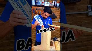 PEGAMENTO para Maderas 😱 bandeja de pino carpenter viralvideo shortsviral tips shorts viral [upl. by Aicilet]