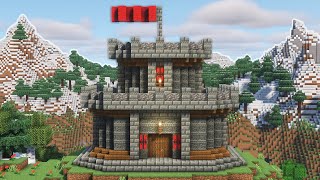 Minecraft How To Build A Small Castle Easy Tutorial [upl. by Eyt]