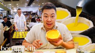 We Tried Hong Kong’s 1 Egg Tart Spot  Street Eats  Bon Appétit [upl. by Atilehs203]