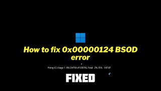 FIXED 0x00000124 BSOD error in Windows 1011 [upl. by Saidnac]