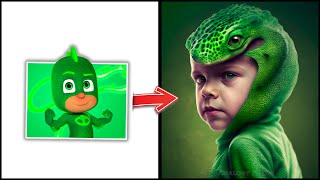 This is unbelievable This is what PJ Masks characters look like in REAL LIFE [upl. by Bunns22]