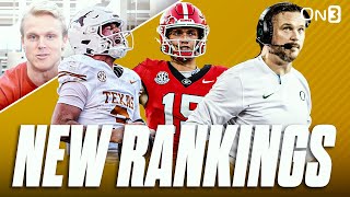 NEW College Football Playoff Rankings  Texas Still 1  Where Is Oregon Ohio St  Georgia RISING [upl. by Christye]