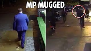 Shock moment Labour MP mugged in London street after being chased amp ambushed by ebike gang [upl. by Narod]