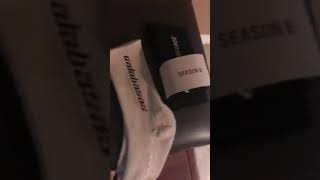 Real Yeezy Calabasas sock vs Fakes [upl. by Adelaja]